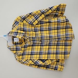 Carter's plaid button up shirt, 18M